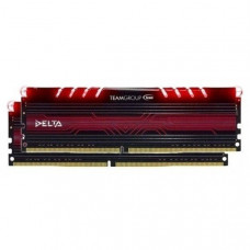Модуль памяти DDR4 2x8GB/2400 Team Delta Red LED (TDTRD416G2400HC15ADC01)